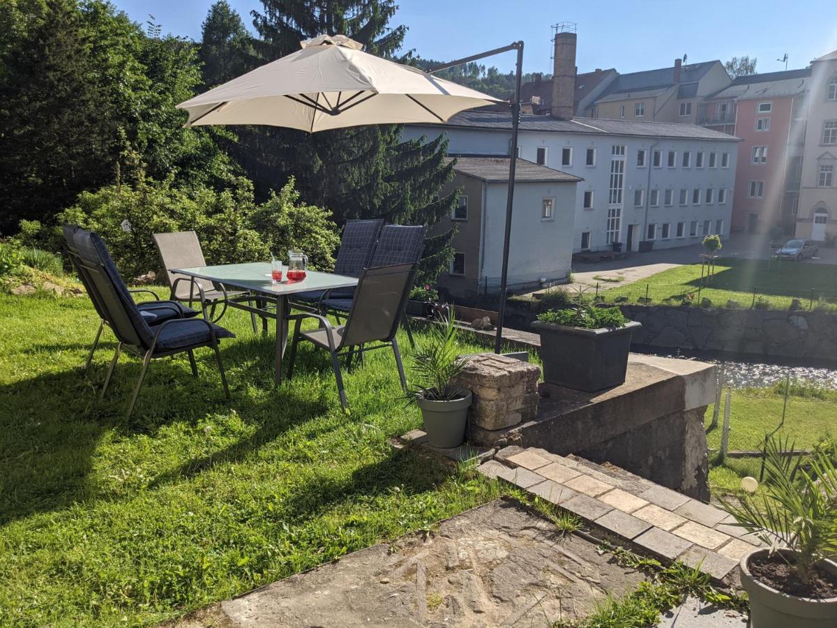 Апартаменты Urlaubstraum Mit Pool, Terrasse & Fluss Im Garten - Ut Зебниц Экстерьер фото