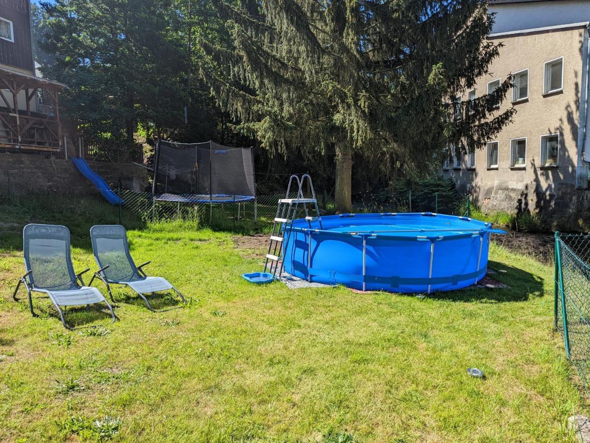 Апартаменты Urlaubstraum Mit Pool, Terrasse & Fluss Im Garten - Ut Зебниц Экстерьер фото